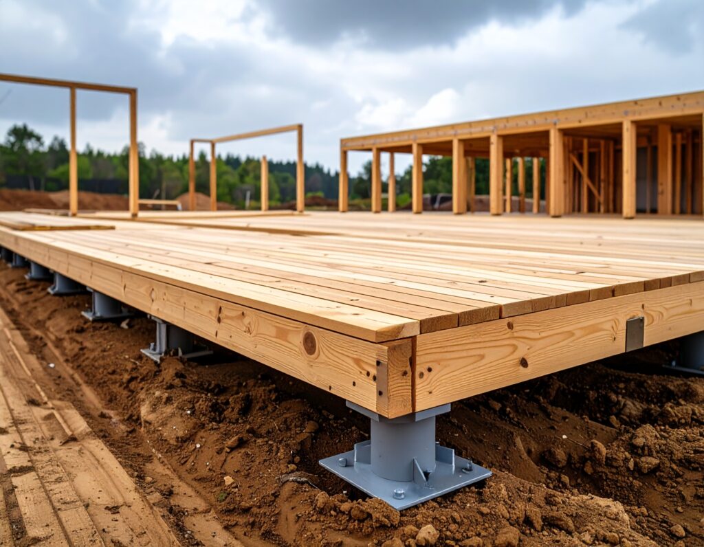 Terrasse en bois extérieur