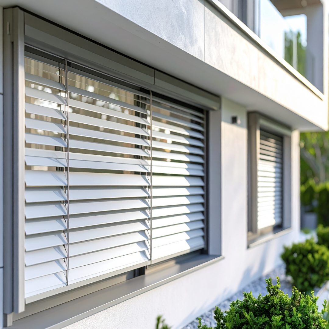 Firefly_Des volets coulissants modernes installés sur la façade d’une maison contemporaine, s 497098