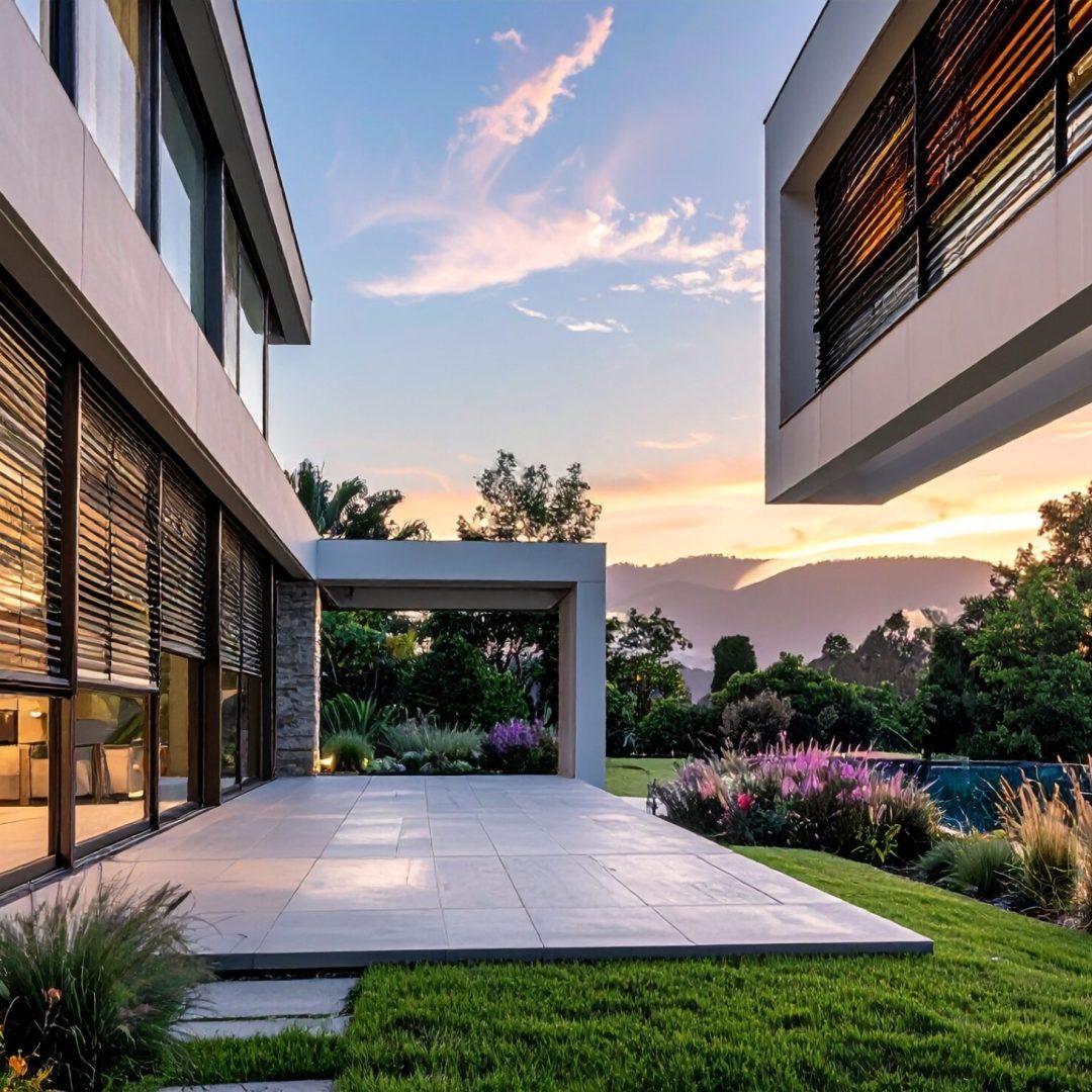 Firefly_brise soleil orientables; maison ultra luxe, vitrée avec BSO 546302