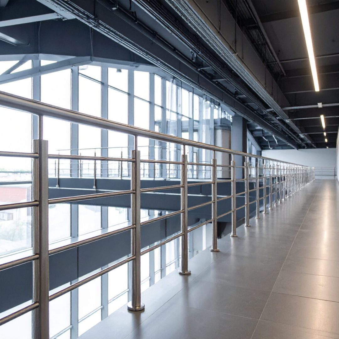 Firefly_mezzanine avec garde-corps metal; balustrade métallique au design d'architecte; vue e 384833