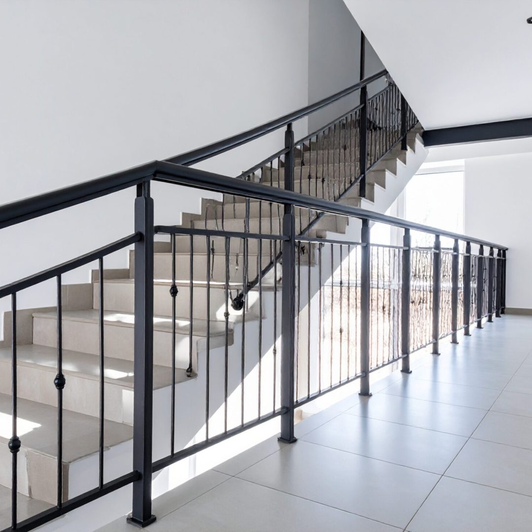 Firefly_mezzanine avec garde-corps metal; balustrade métallique au design d'architecte; vue e 594907