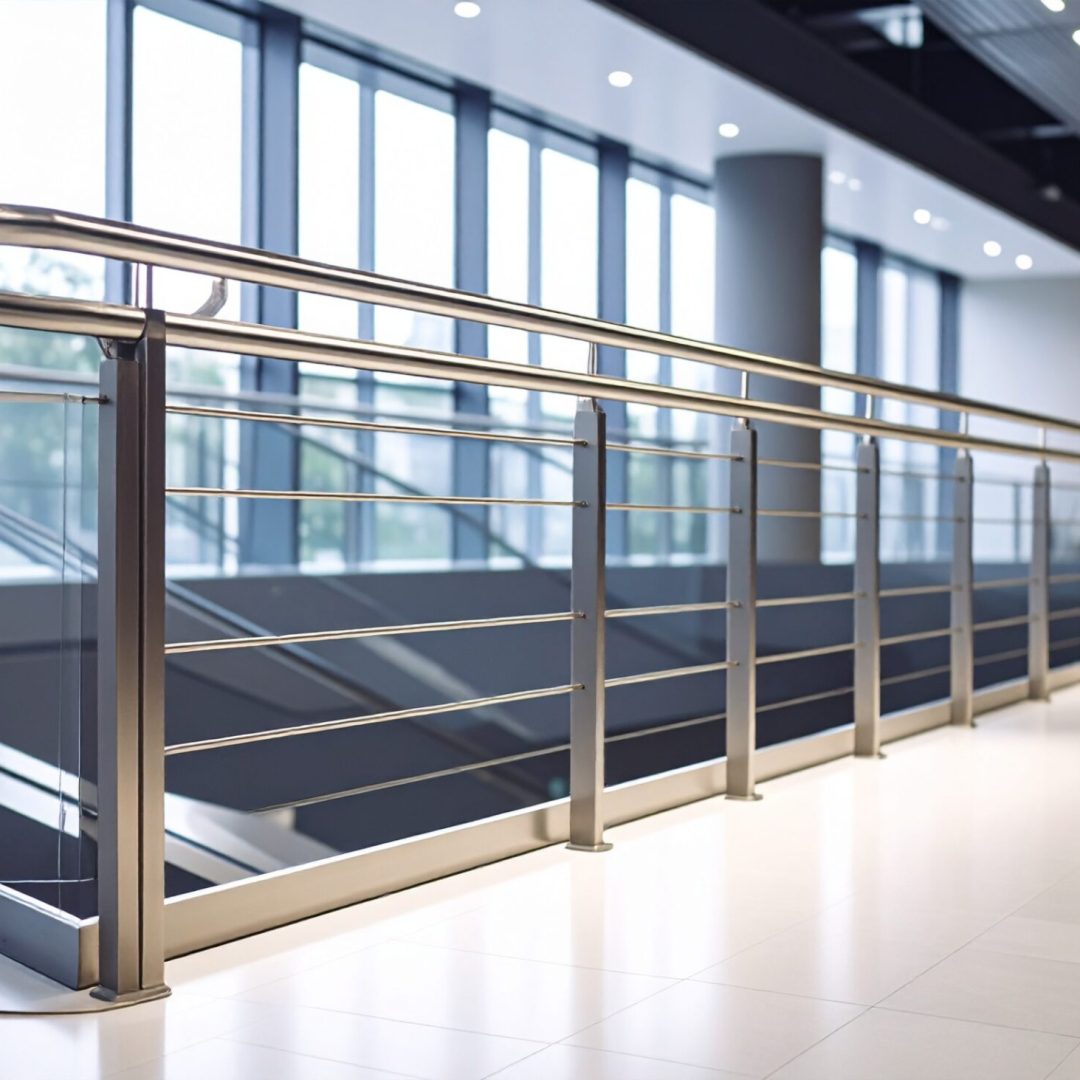 Firefly_mezzanine avec garde-corps metal; balustrade métallique au design d'architecte; vue e 746560